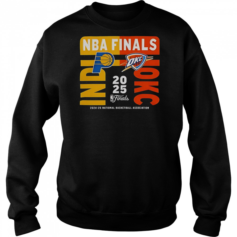 2025 NBA Finals Matchup Indiana Pacers Vs OKC Thunder T-Shirt Sweatshirt