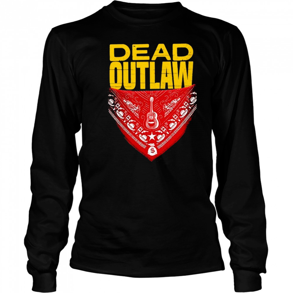 Dead Outlaw Guitar Logo T-shirt Long Sleeved
