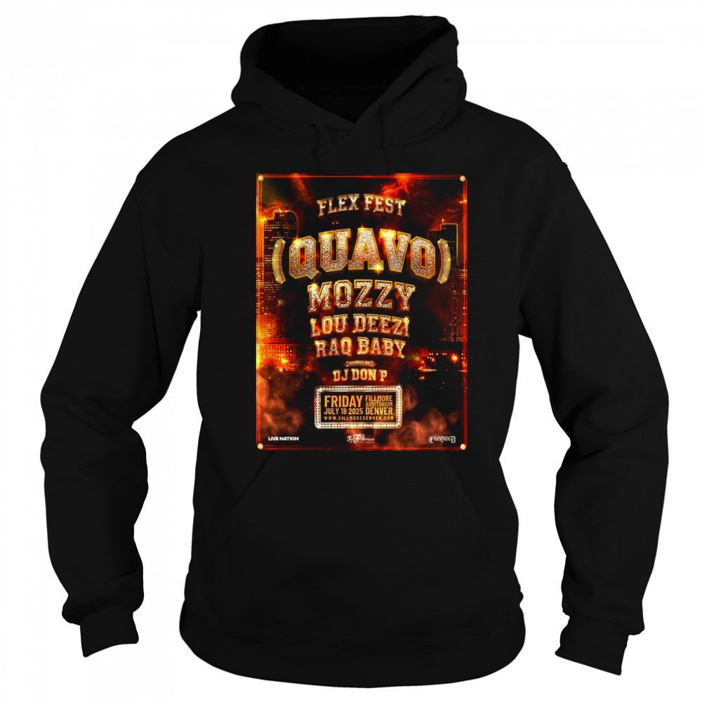 Flex Fest Denver 2025 At The Fillmore Auditorium On July 18 2025 Shirt Hoodie