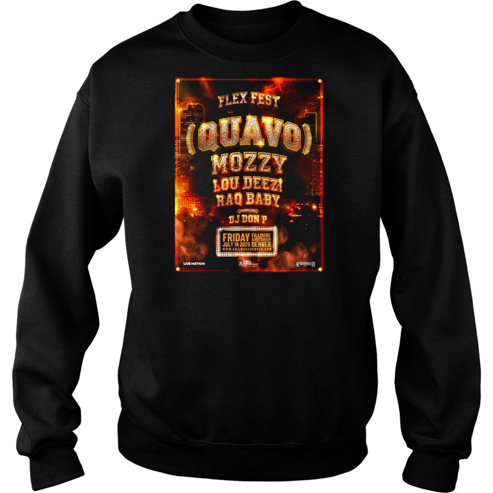 Flex Fest Denver 2025 At The Fillmore Auditorium On July 18 2025 Shirt Sweatshirt