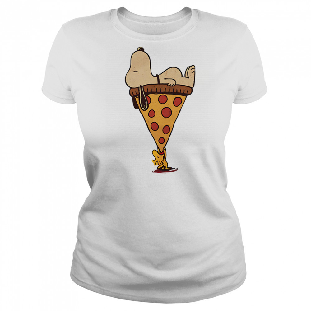 Gluttony Pizza Snoopy and Woodstock shirt Women's T-shirt