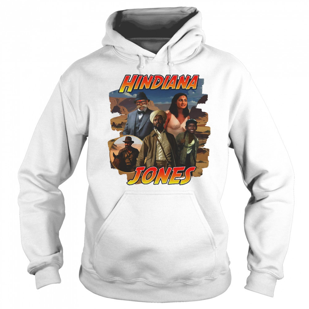 Hindiana Jones graphic shirt Hoodie
