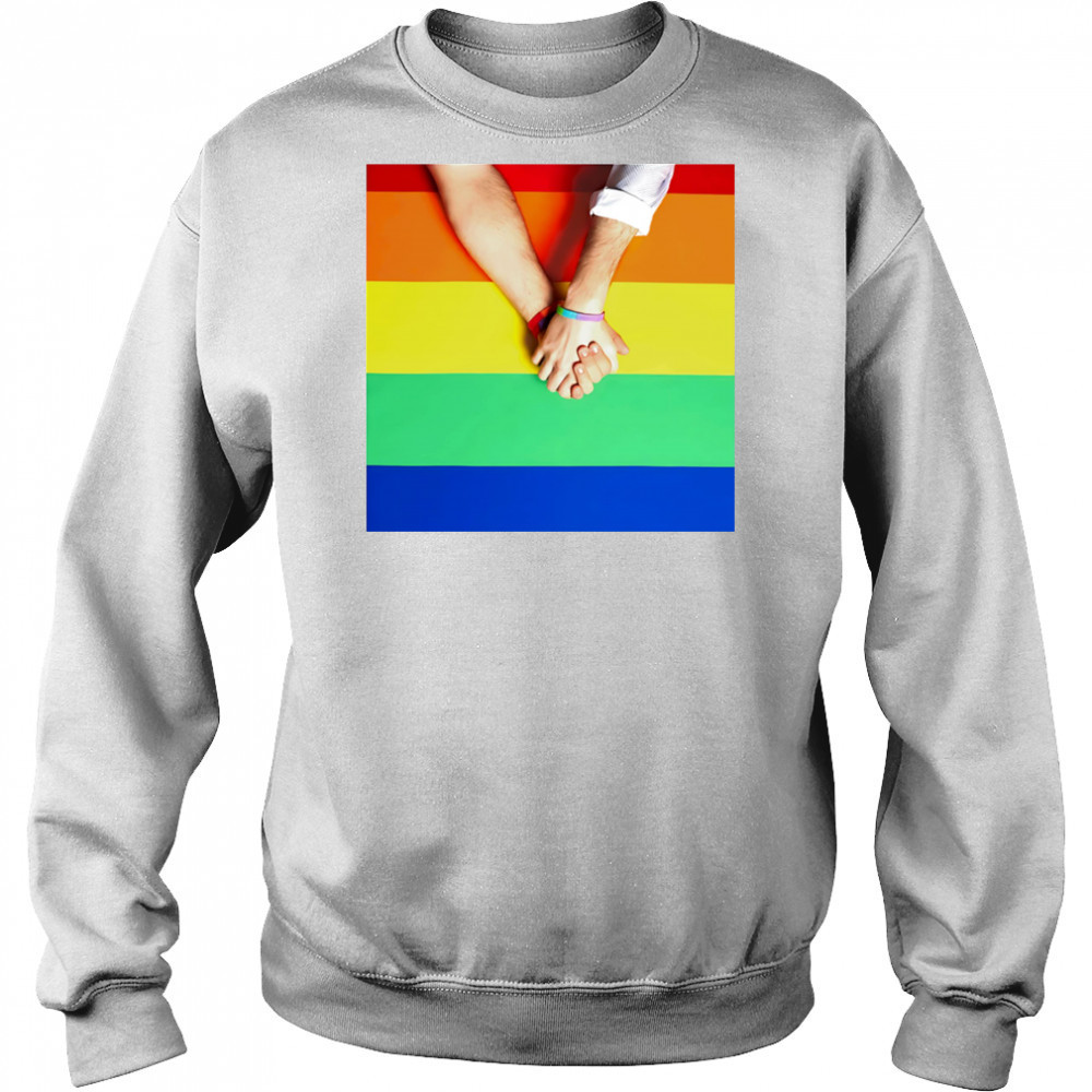 Holding onto pride shirt Sweatshirt