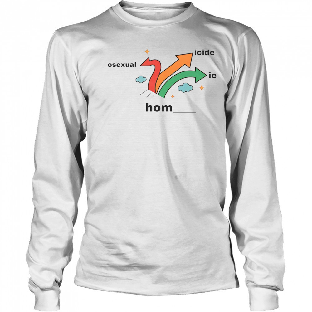 Homosexual homicide homie shirt Long Sleeved