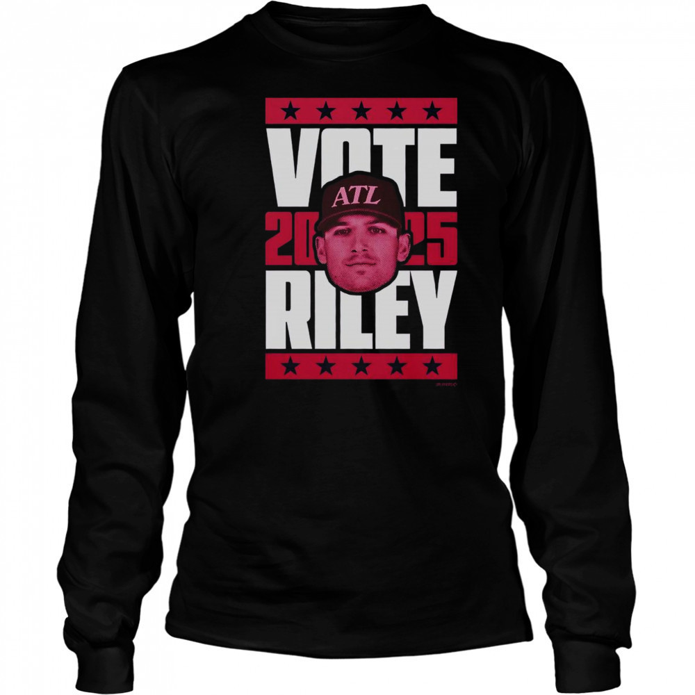 Hot Austin Riley 2025 Vote T-Shirt Long Sleeved