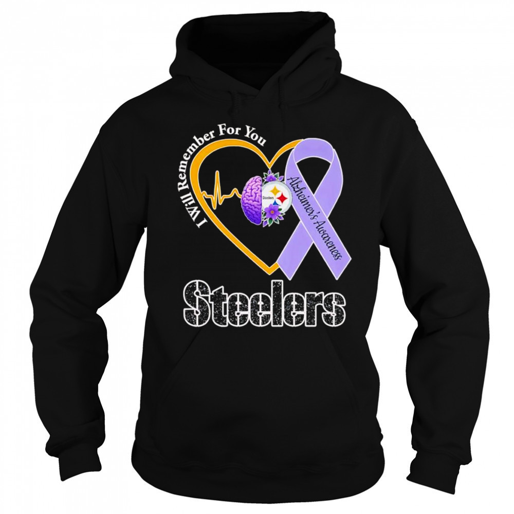 I will remember for you Alzheimer’s Awareness Pittsburgh Steelers shirt Hoodie