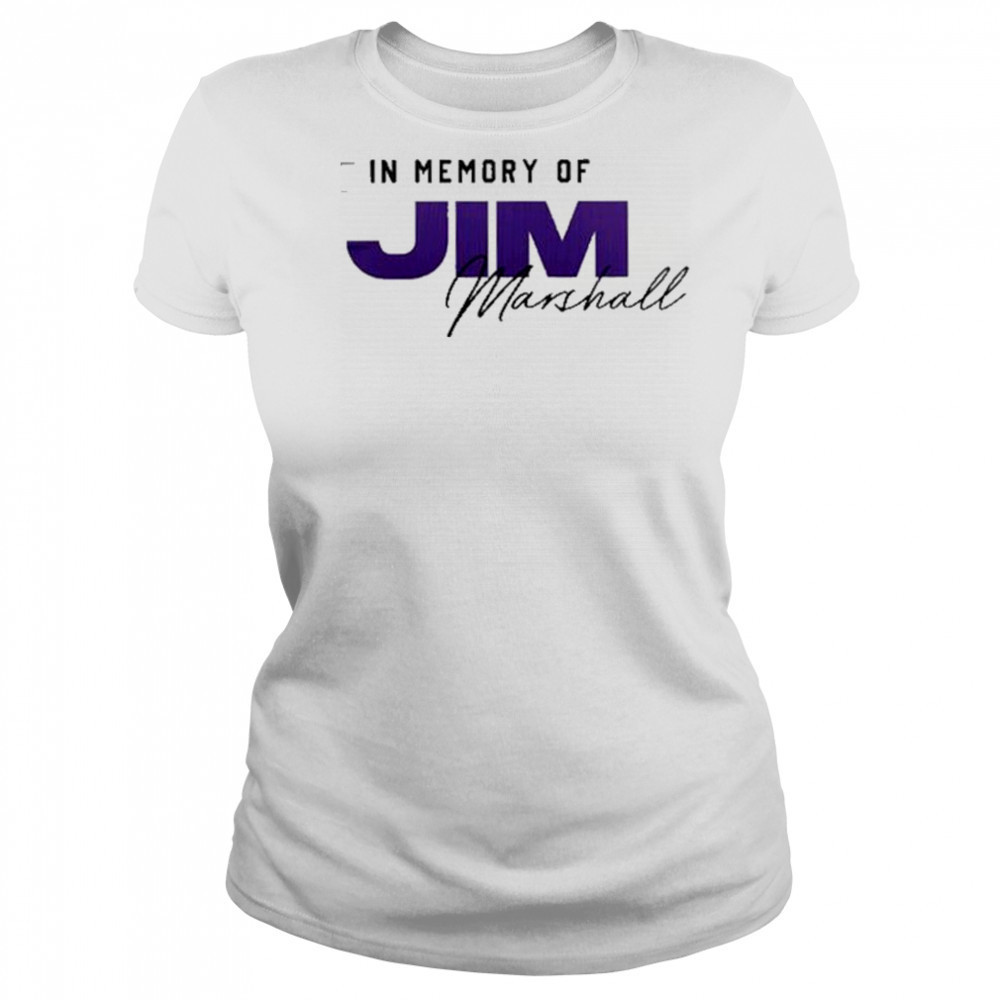 In Memory Of Jim Marshall X Minnesota Vikings 2025 shirt Women's T-shirt