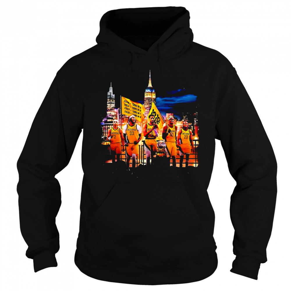 Indiana Pacers 2025 Finals Victory Parade skyline shirt Hoodie