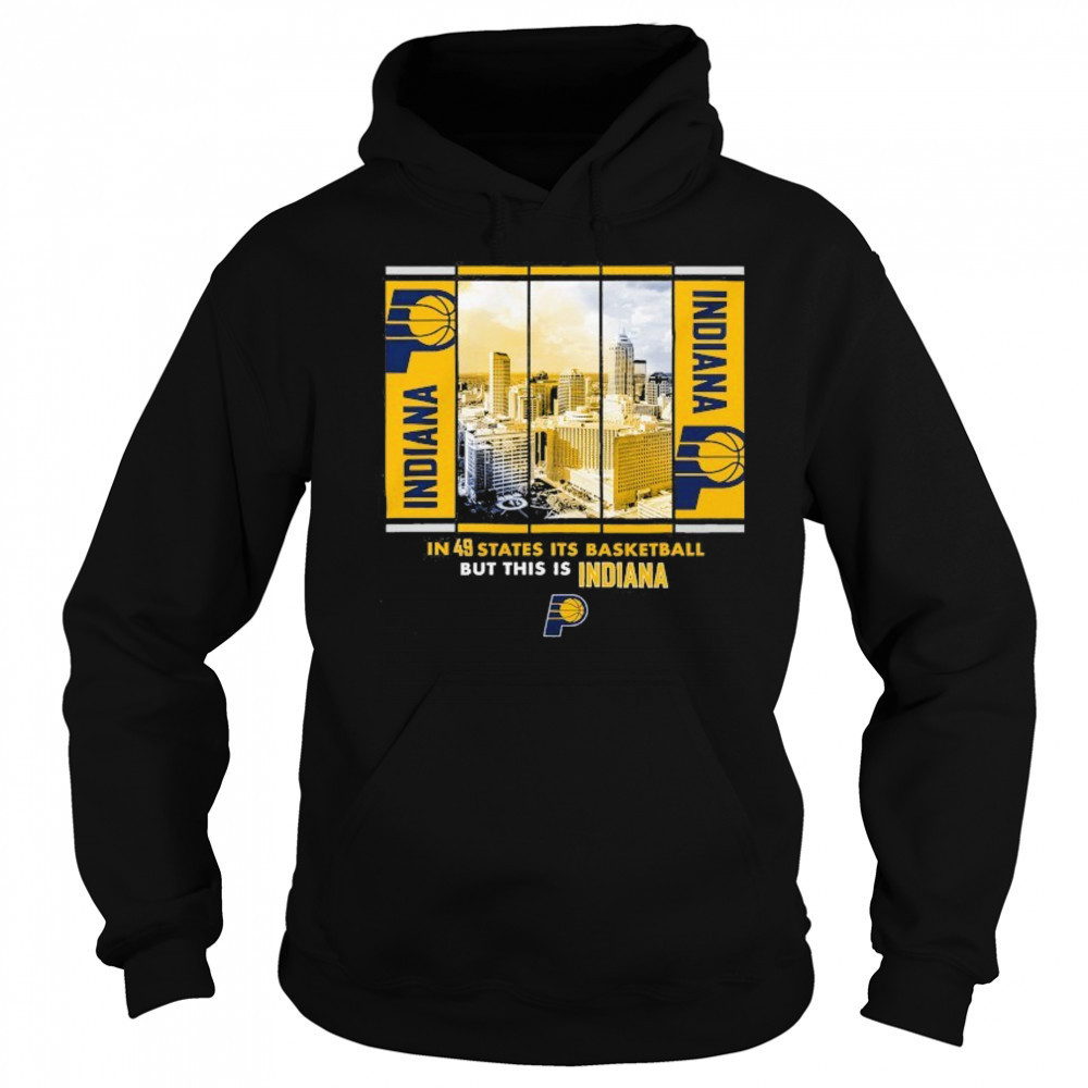 Indiana Pacers Stadium Essentials Unisex Skyline Boxout T-Shirt Hoodie