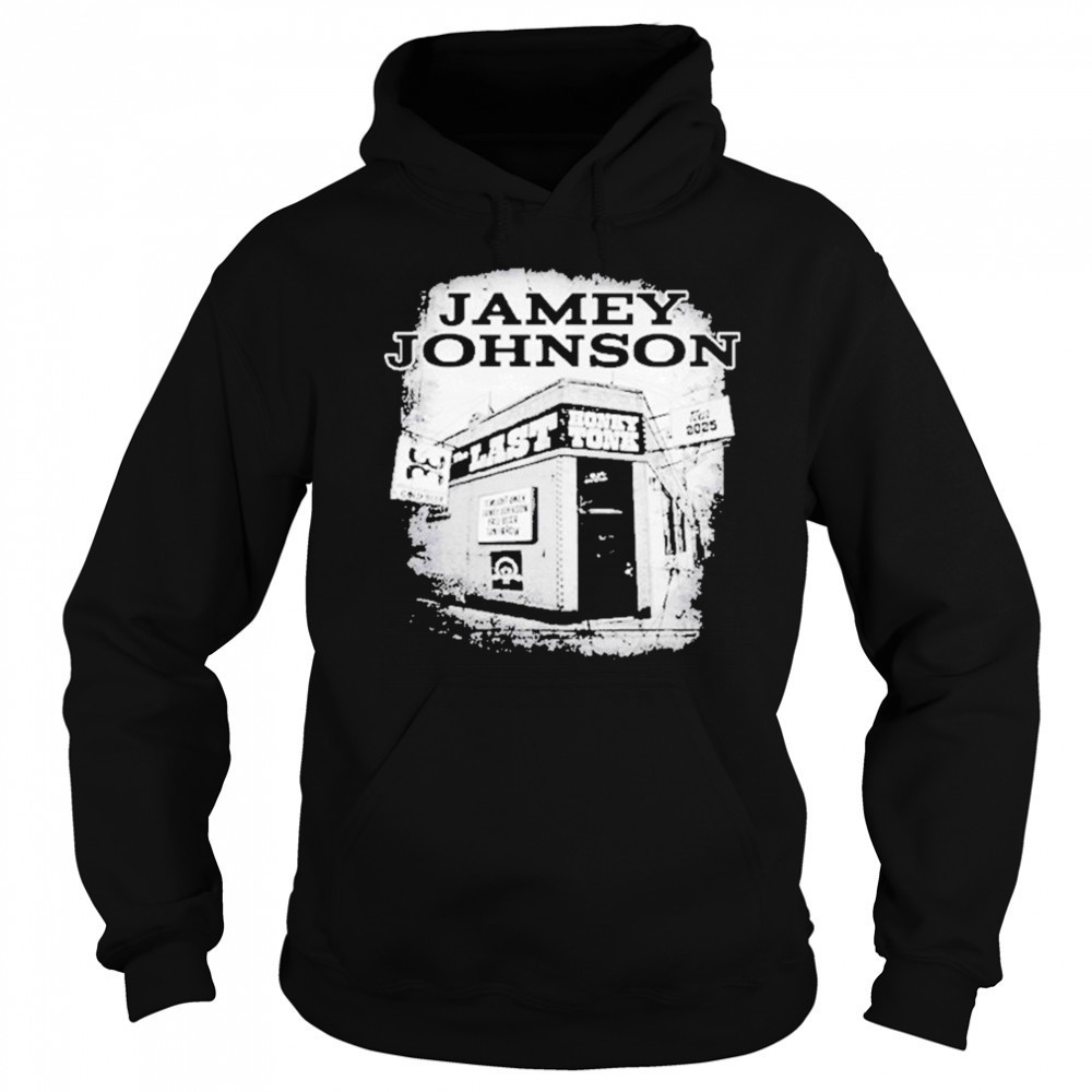 Jamey Johnson Last Honky Tonk Tour 2025 Cities List Black Two shirt Hoodie