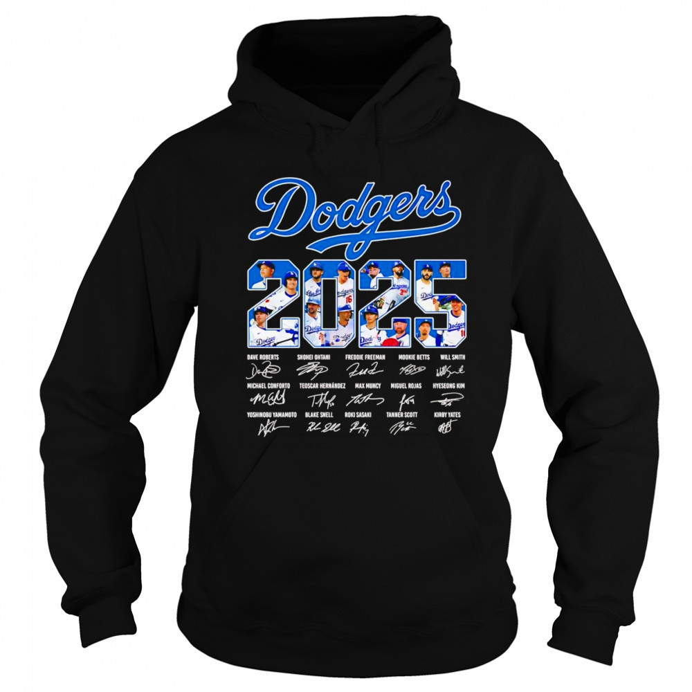 Los Angeles Dodgers 2025 signature shirt Hoodie