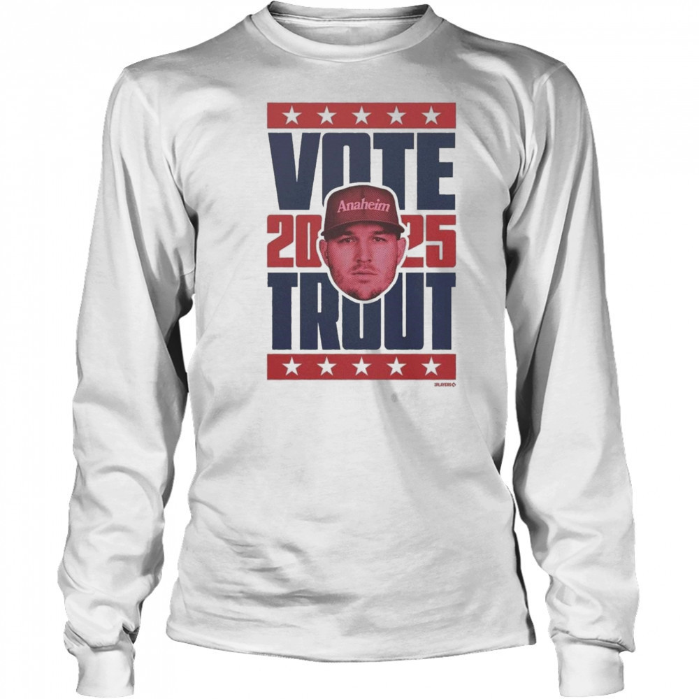 Mike Trout Los Angeles Angels Vote Heavyweight 2025 Shirt Long Sleeved