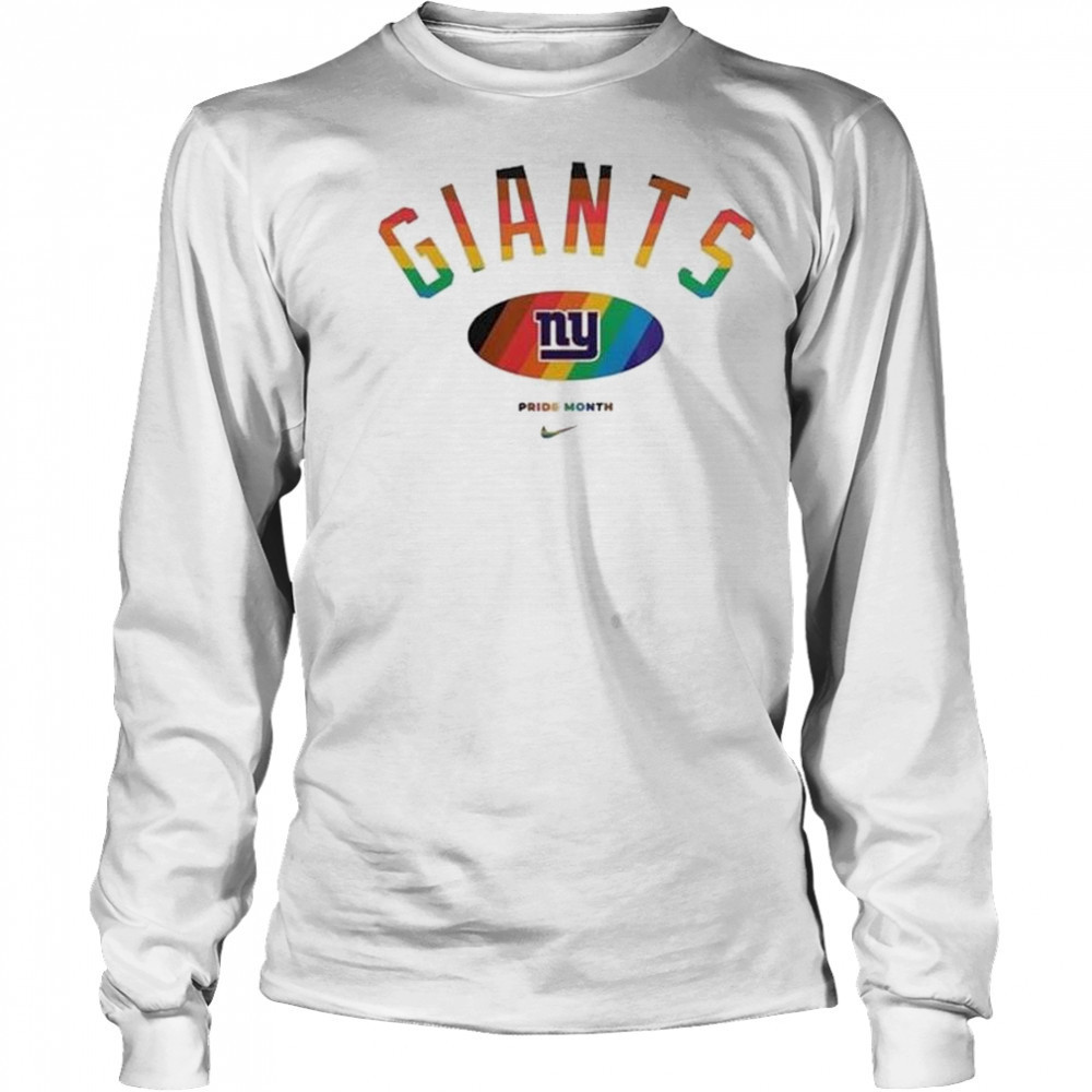 NFL New York Giants x Pride Month Football Accept Understand Love 2025 Shirt Long Sleeved