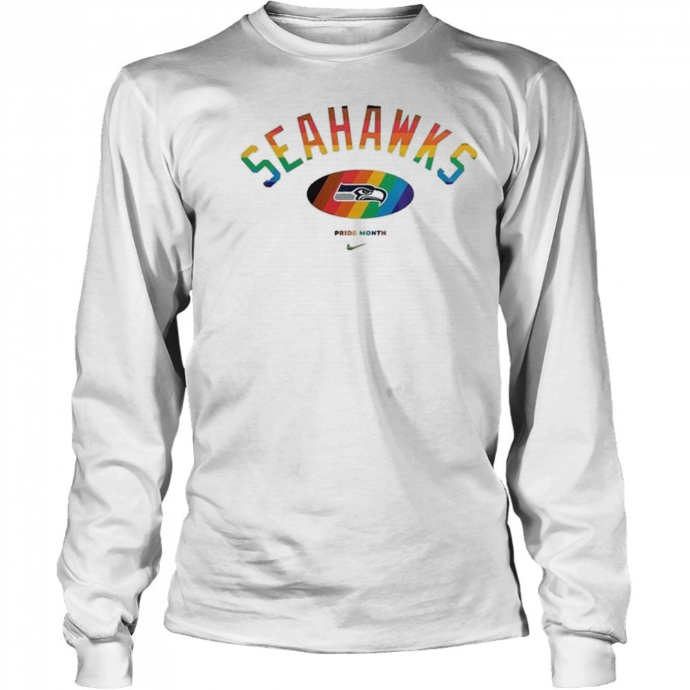 NFL Seattle Seahawks x Pride Month Football Accept Understand Love 2025 Shirt Long Sleeved