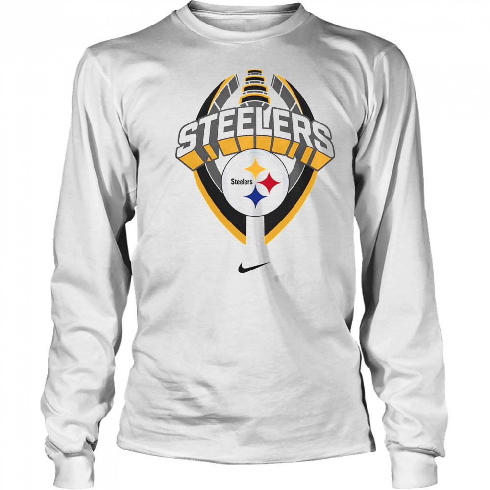 Official Pittsburgh Steelers Nike Icon Legend T-Shirt Long Sleeved