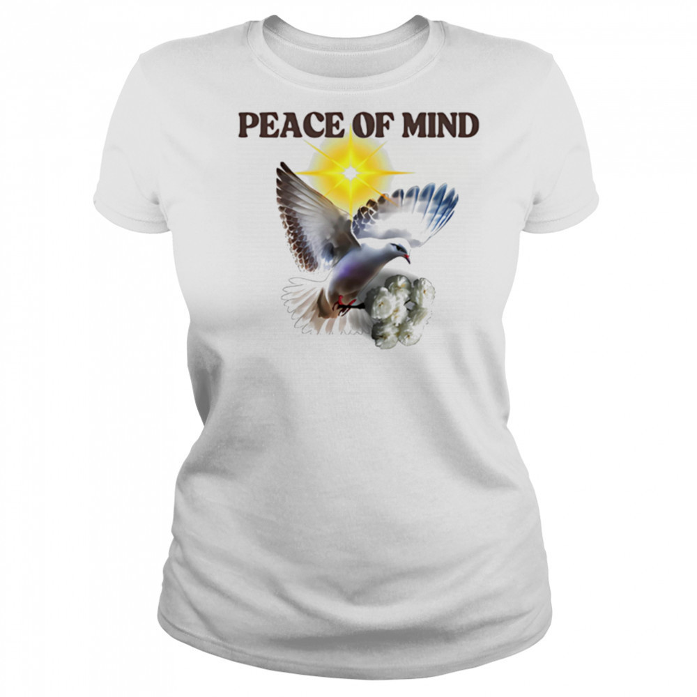 Peace of Mind dove rose white shirt Women's T-shirt