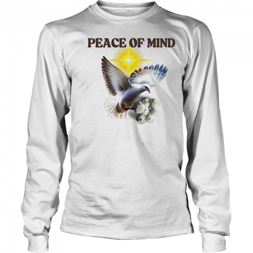Peace of Mind dove rose white shirt Long Sleeved