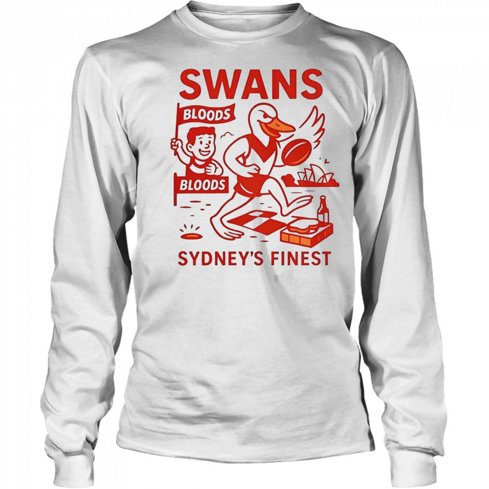 Premium Swans Sydney’s Finest Cartoon T-Shirt Long Sleeved