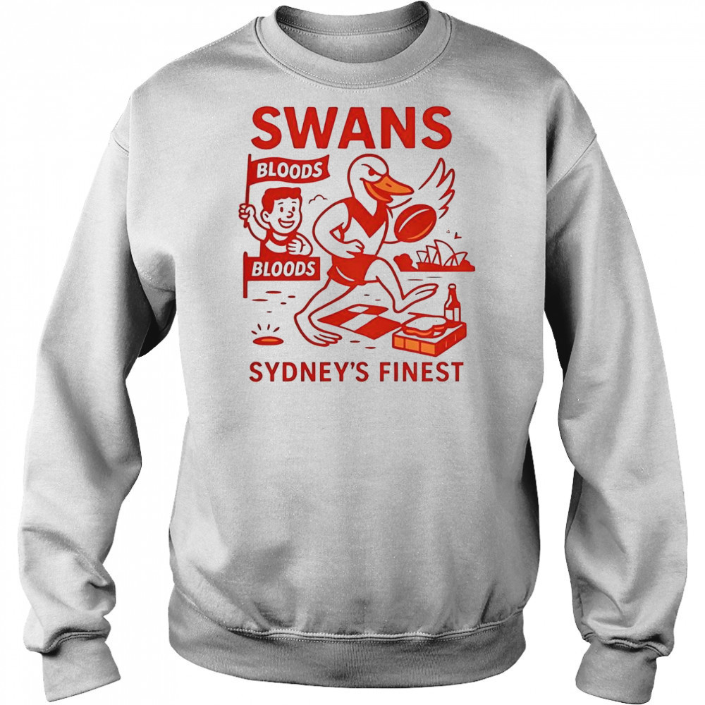 Premium Swans Sydney’s Finest Cartoon T-Shirt Sweatshirt