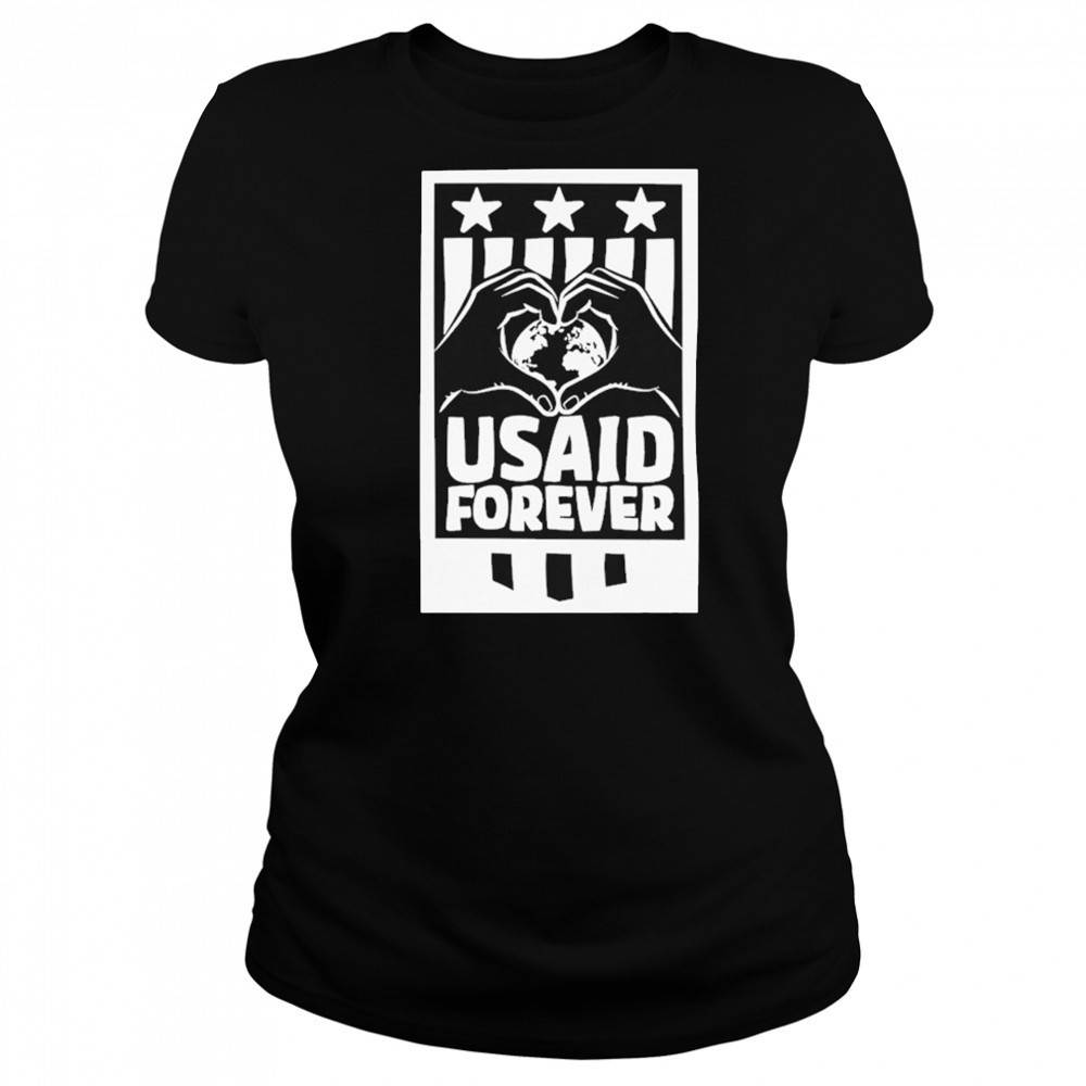 Proud Usaid Partner Heart Hands T-shirt Women's T-shirt