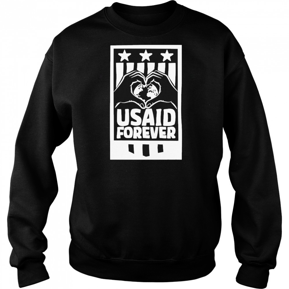 Proud Usaid Partner Heart Hands T-shirt Sweatshirt