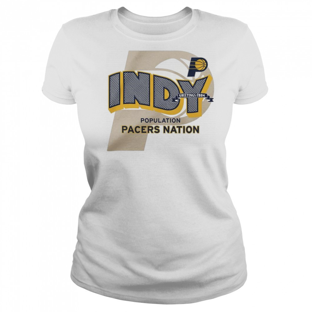 Stadium Essentials Natural Indiana Pacers Greetings From Shirt Women's T-shirt