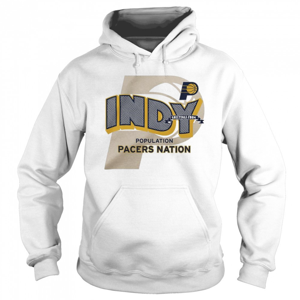 Stadium Essentials Natural Indiana Pacers Greetings From Shirt Hoodie