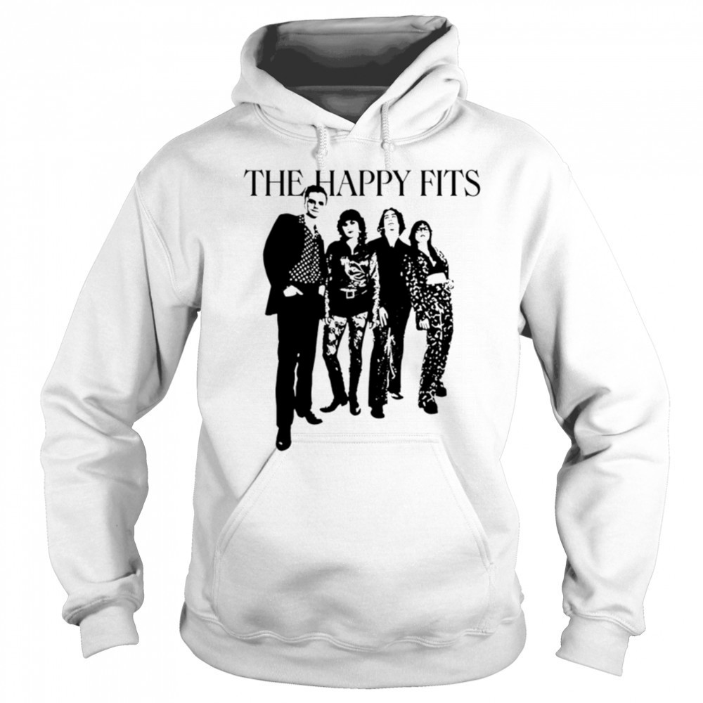 The happy fits photo invert black white shirt Hoodie