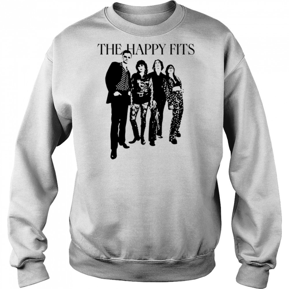 The happy fits photo invert black white shirt Sweatshirt