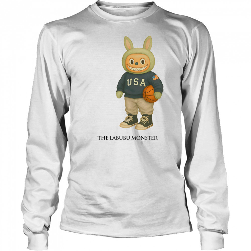 The Labubu monster basketball shirt Long Sleeved