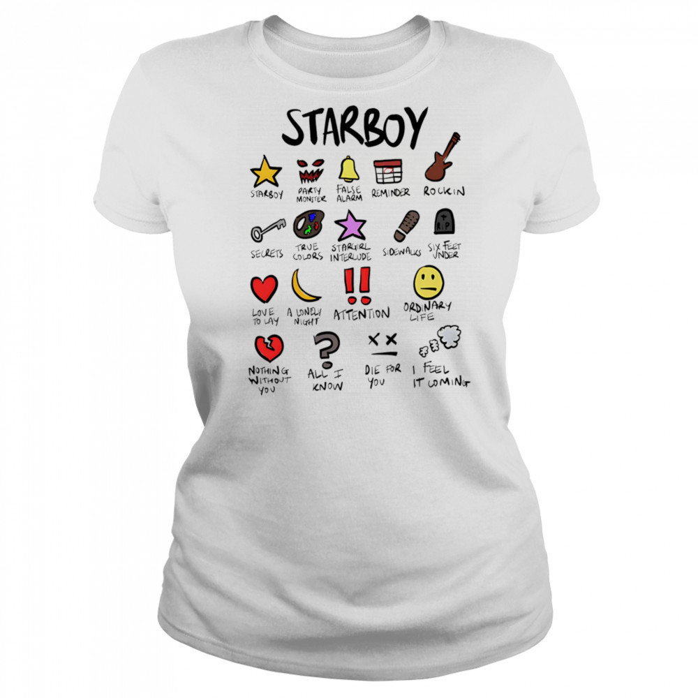 The Weeknd Starboy Notebook shirt Women's T-shirt