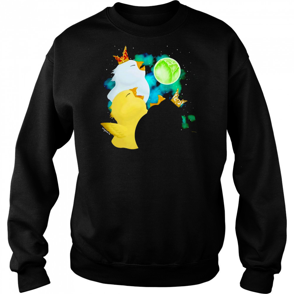 Three Fat Chocobo Moon shirt Sweatshirt