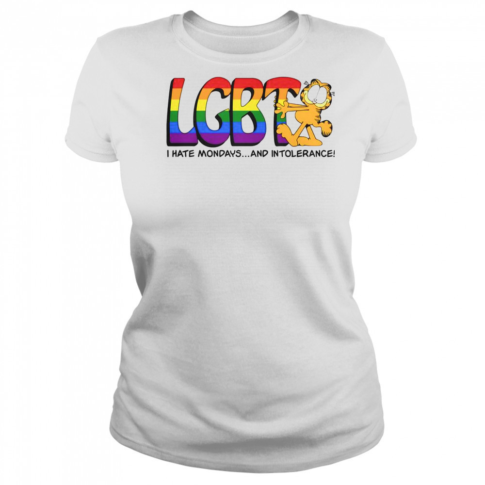 Top LGBT I Hate Mondays And Intolerance Garfield T-Shirt Women's T-shirt