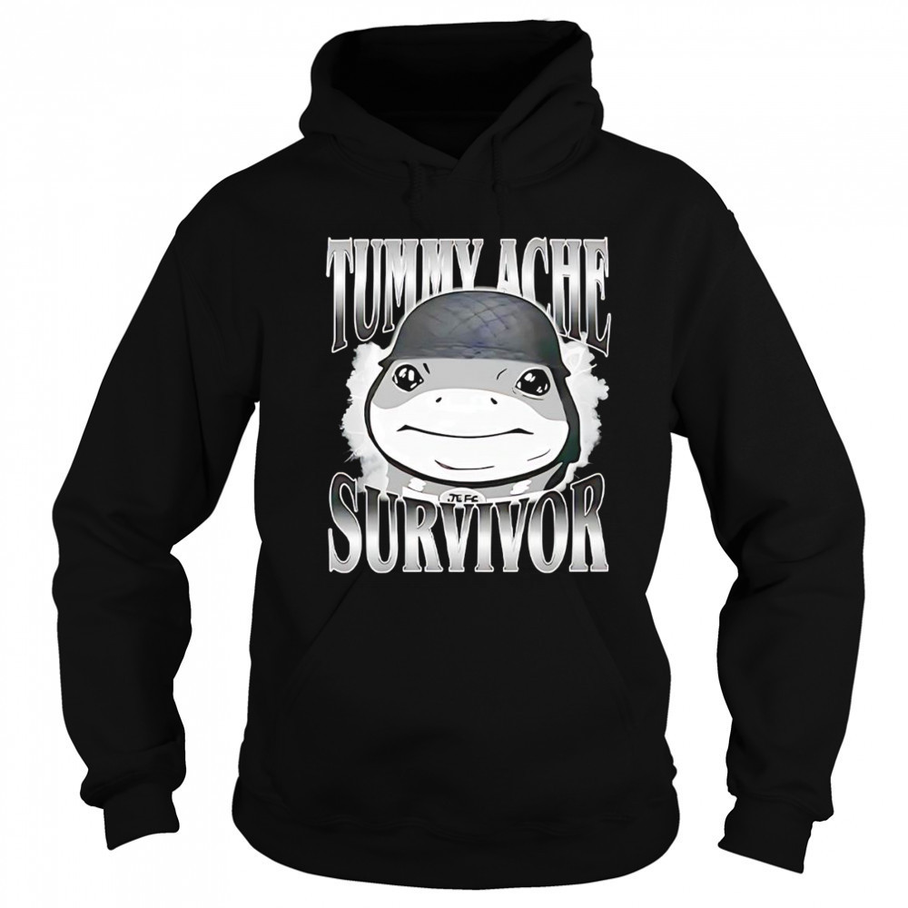 Tummy Ache Survivor Jeff the Land Shark Helmet Meme shirt Hoodie