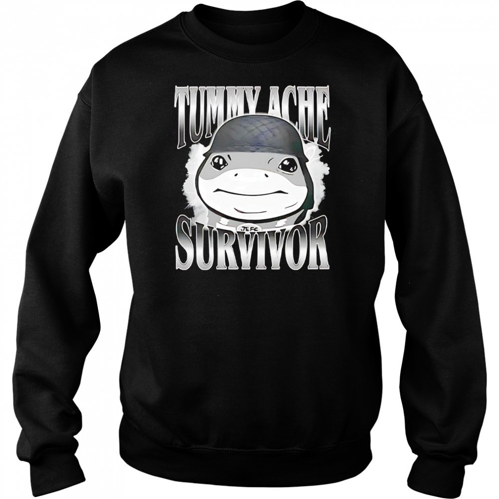 Tummy Ache Survivor Jeff the Land Shark Helmet Meme shirt Sweatshirt