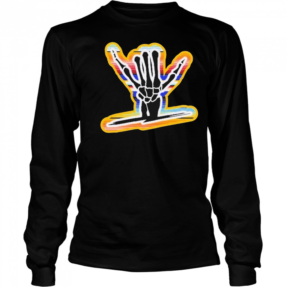 Viva La Shred Skeleton T-shirt Long Sleeved