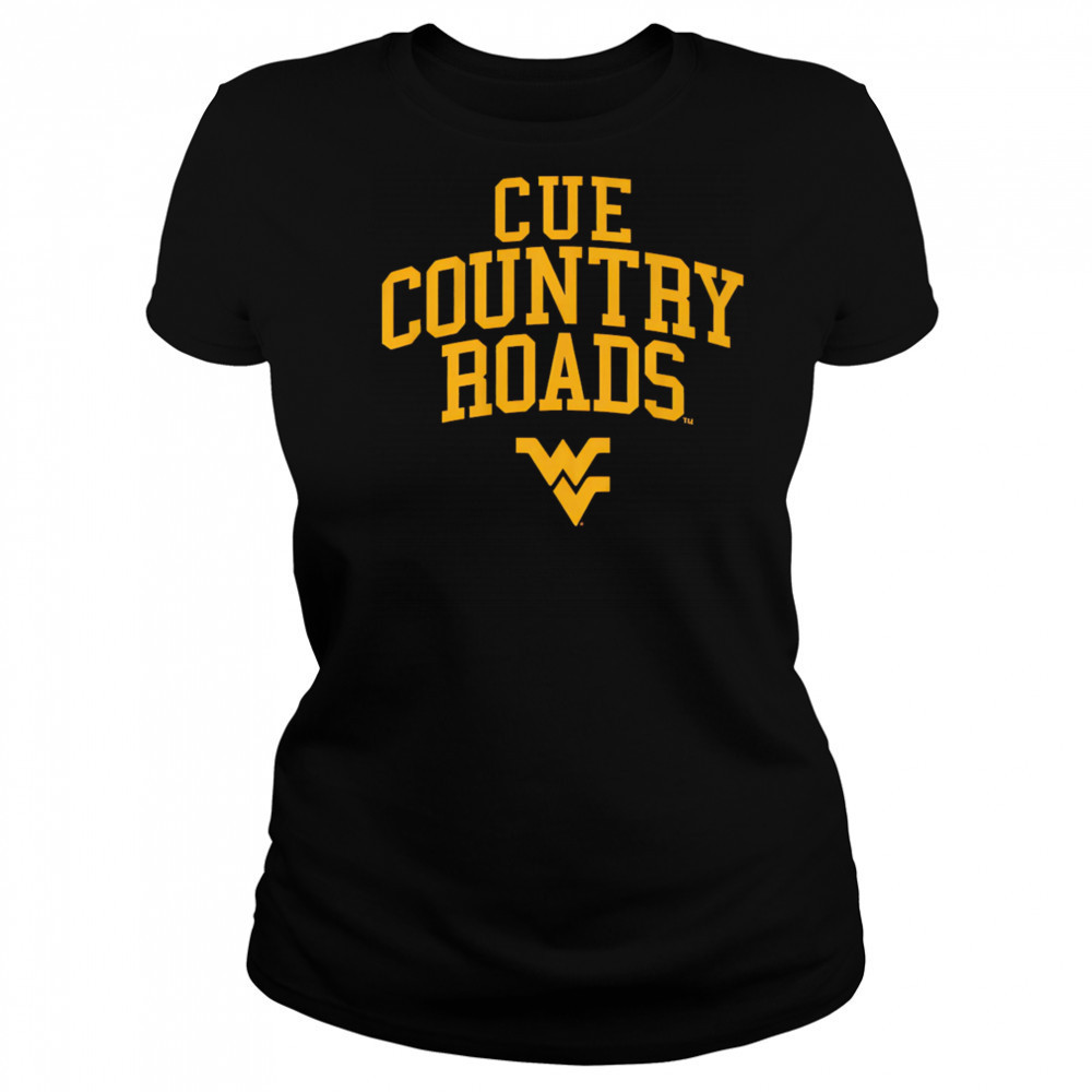 West Virginia Mountaineers Cue Country Roads shirt Women's T-shirt