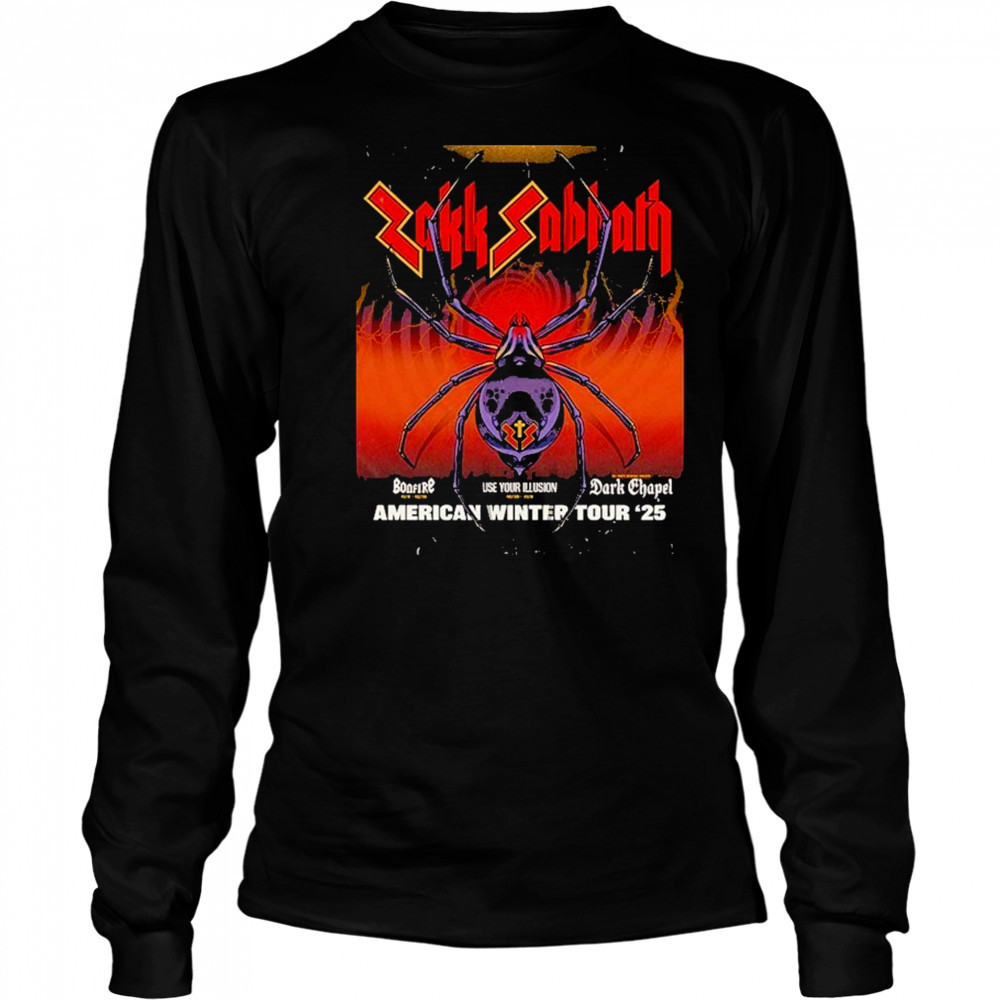 Zakk Sabbath American Winter Tour 2025 Kicks Off In Rancho Mirage CA On October 30 2025 shirt Long Sleeved