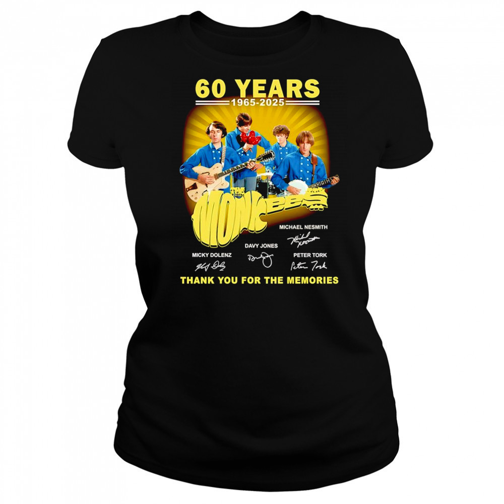 60 years 1965 2025 The Monkees thank you for the memories shirt Women's T-shirt