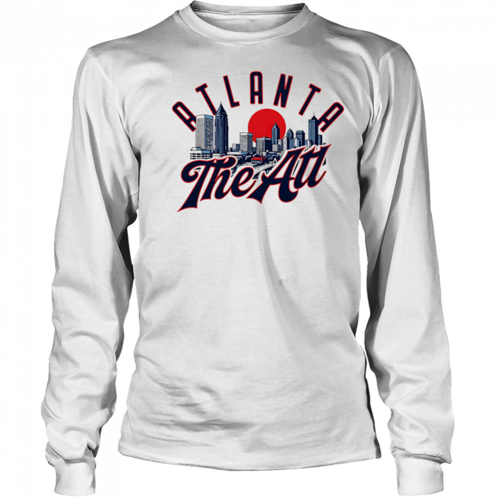 Atlanta The Stl Skyline sunset shirt Long Sleeved