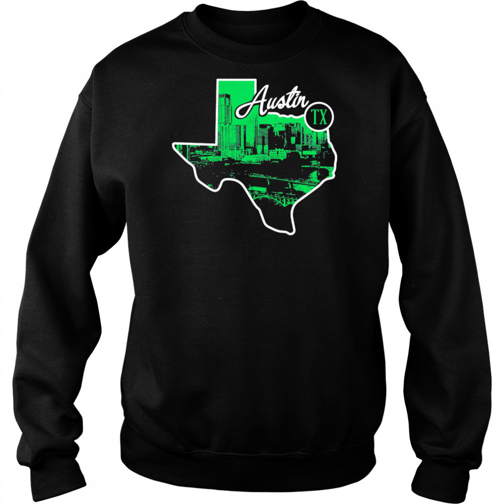 Austin State Skyline Map shirt Sweatshirt