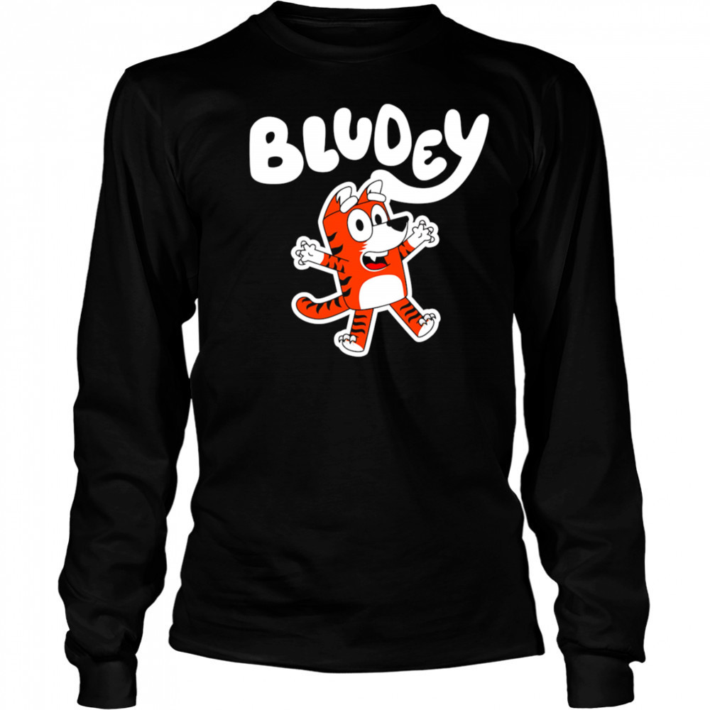 Bluey Bengals Football funny shirt Long Sleeved
