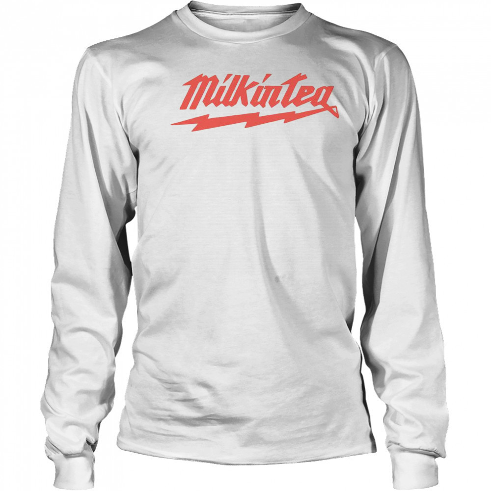 Colin Furze Milk In Tea Logo Bolt T-Shirt Long Sleeved