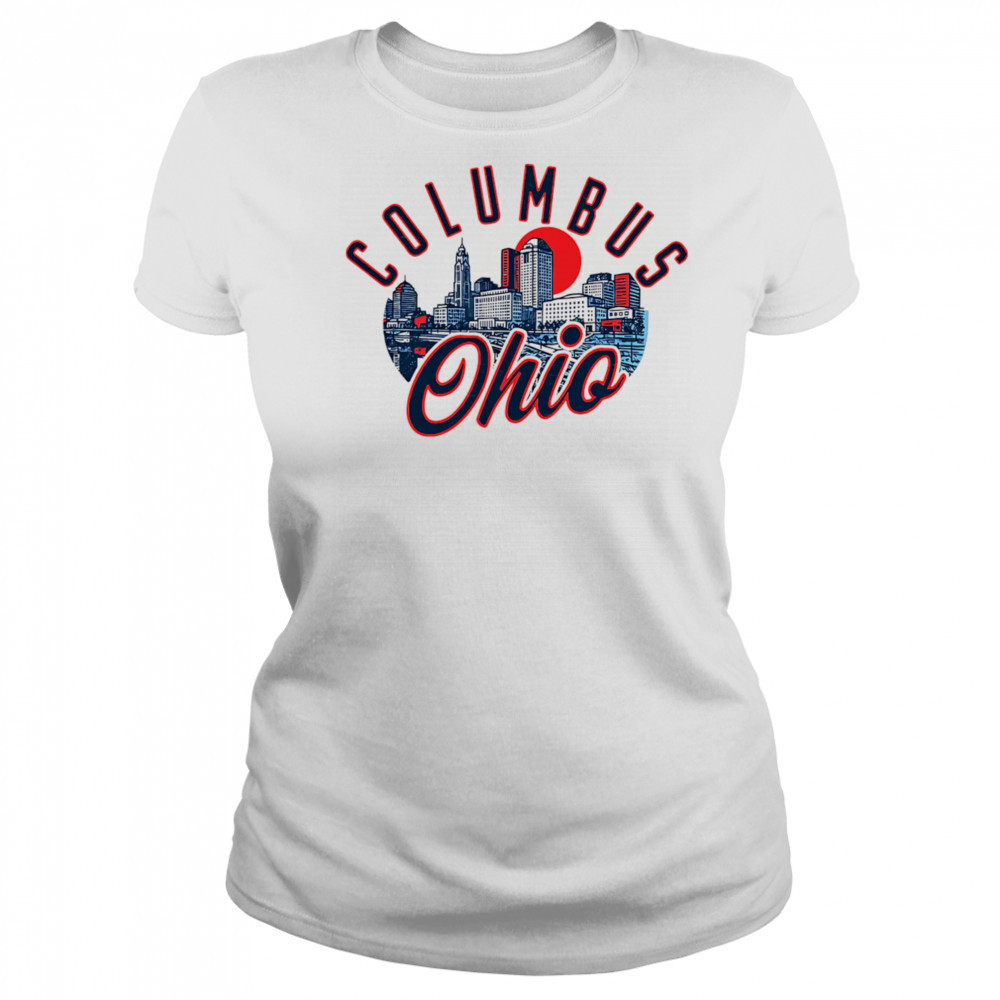 Columbus Ohio Skyline Sunset shirt Women's T-shirt