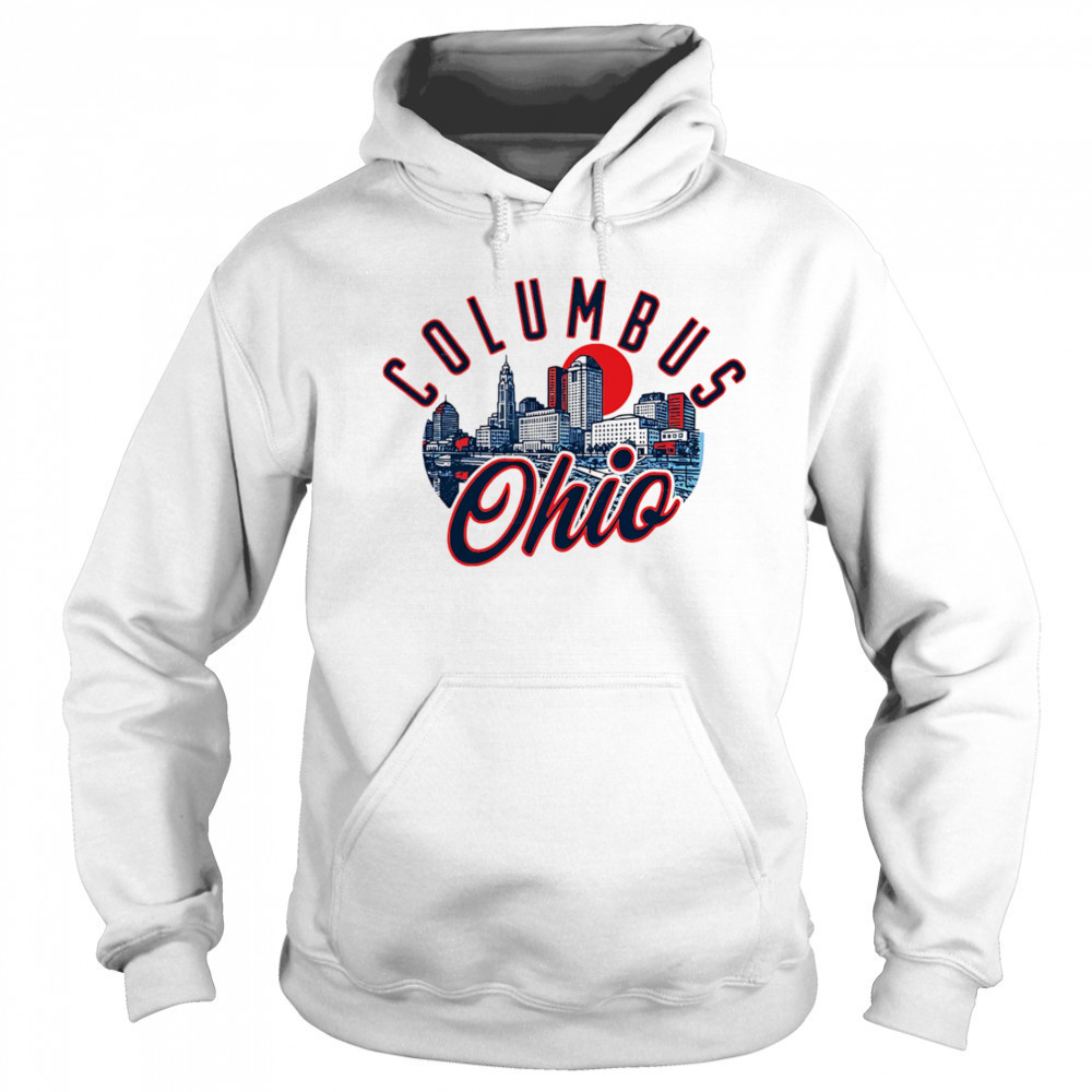 Columbus Ohio Skyline Sunset shirt Hoodie