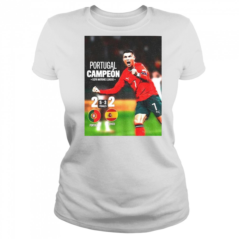Cristiano Ronaldo Portugal Campeon UEFA Nations League Champions 2025 shirt Women's T-shirt