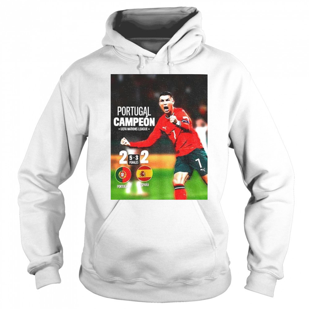 Cristiano Ronaldo Portugal Campeon UEFA Nations League Champions 2025 shirt Hoodie