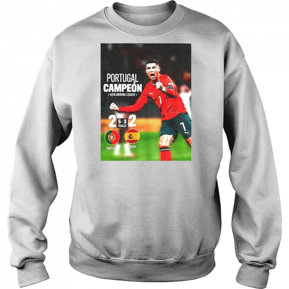 Cristiano Ronaldo Portugal Campeon UEFA Nations League Champions 2025 shirt Sweatshirt