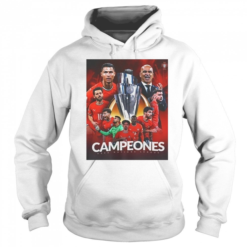 Cristiano Ronaldo Portugal Uefa Nations League 2025 Shirt Hoodie