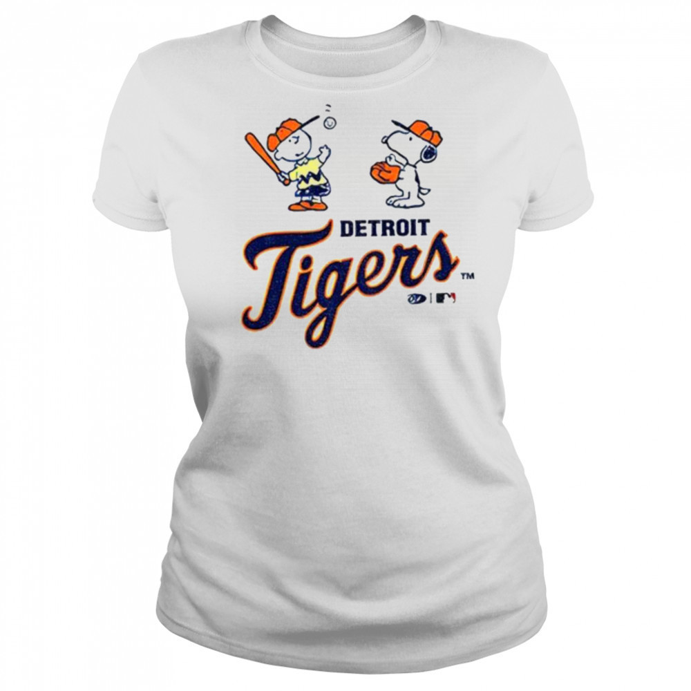 Detroit Tigers baseball Peanuts Snoopy shirt Women's T-shirt